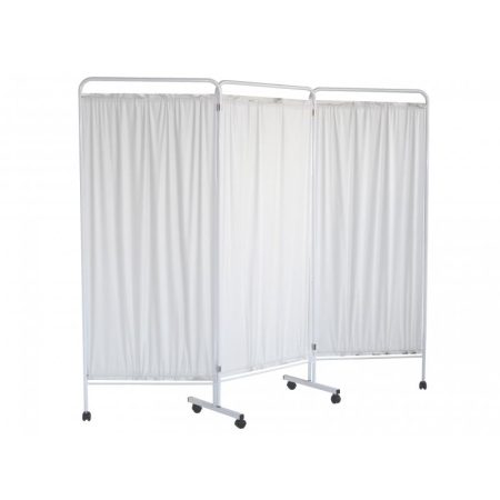 BIOMBO 3 CUERPOS FAB.TUBO ACERO PINTADO EN BLANCO REF.COS10604