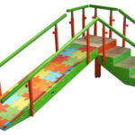 ESCALERA CON RAMPA INFANTIL 4 ESCALONES